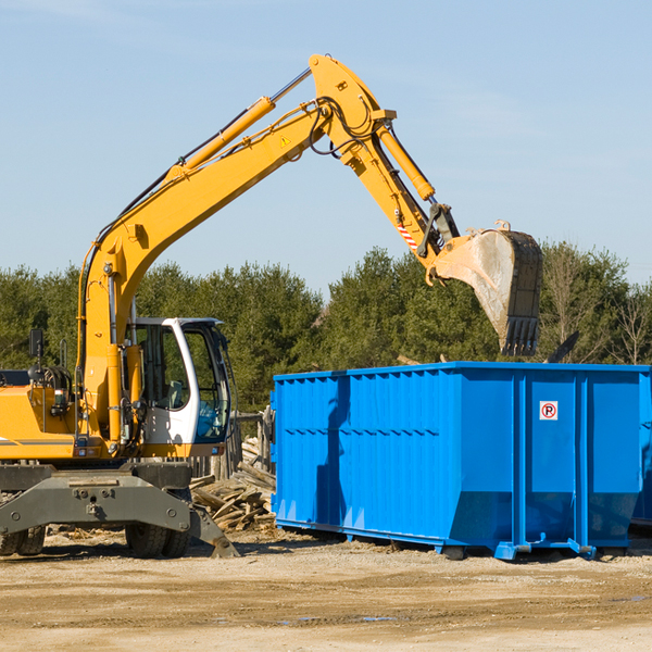 can i choose the location where the residential dumpster will be placed in Collinsville Virginia